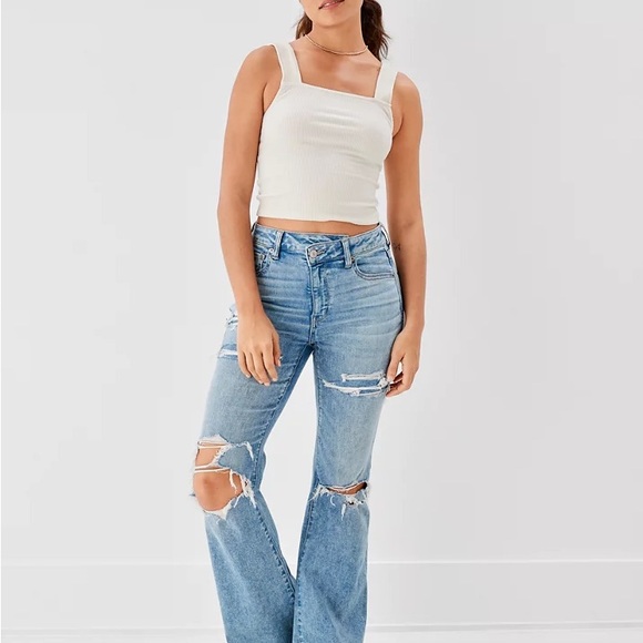 American Eagle Outfitters Denim - American Eagle Outfitters Next Level HighWaisted Flare Jean Women’s Size 6 XLong